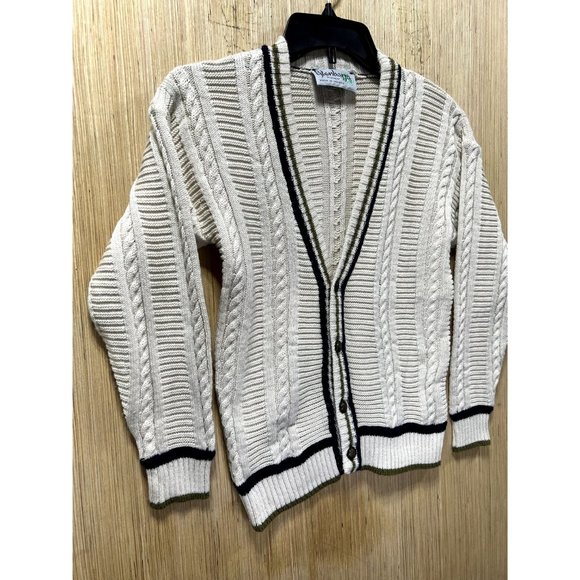 Glenbarra - Women's Casual Long Sleeve Sweater - Beige - Small - Picture 13 of 14